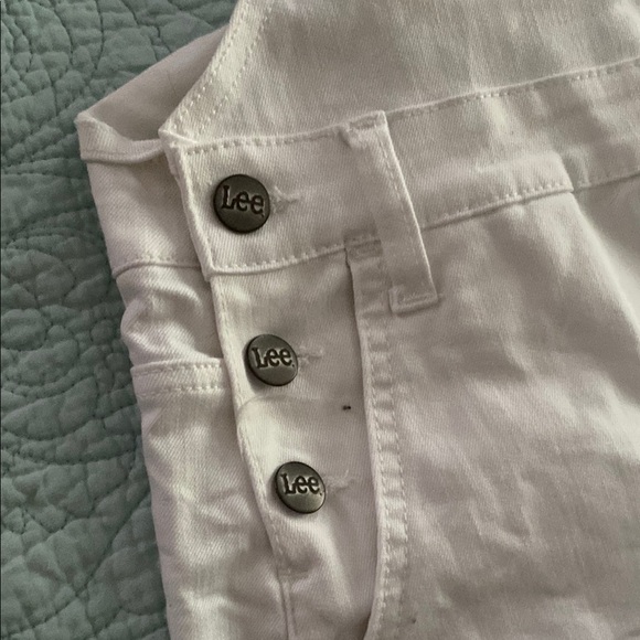 Lee Women's White Denim Overalls - Picture 4 of 6